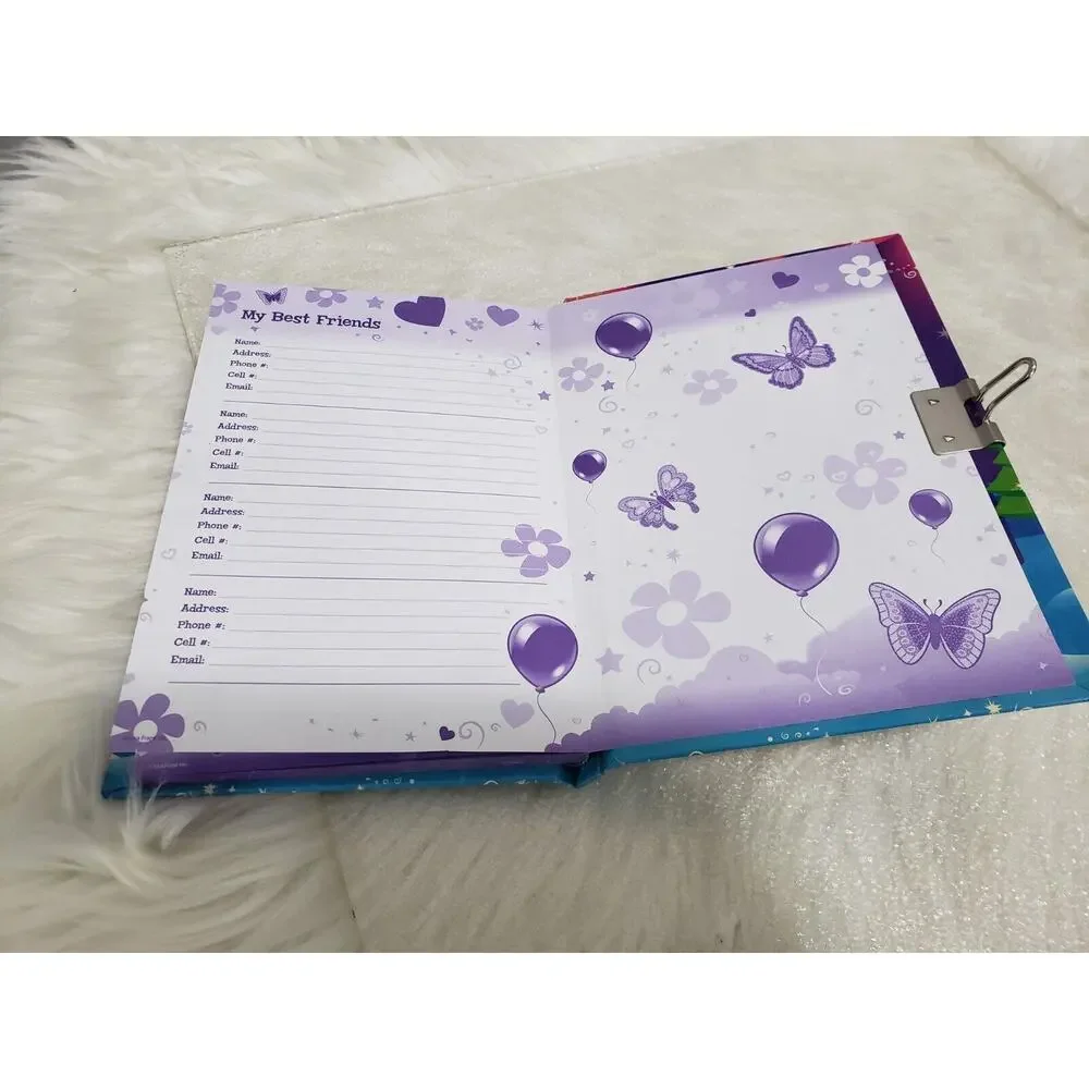 Vintage Lisa Frank Anana Eskimo Polar Bear White Tuscan Bird DIARY NOTE BOOK‎